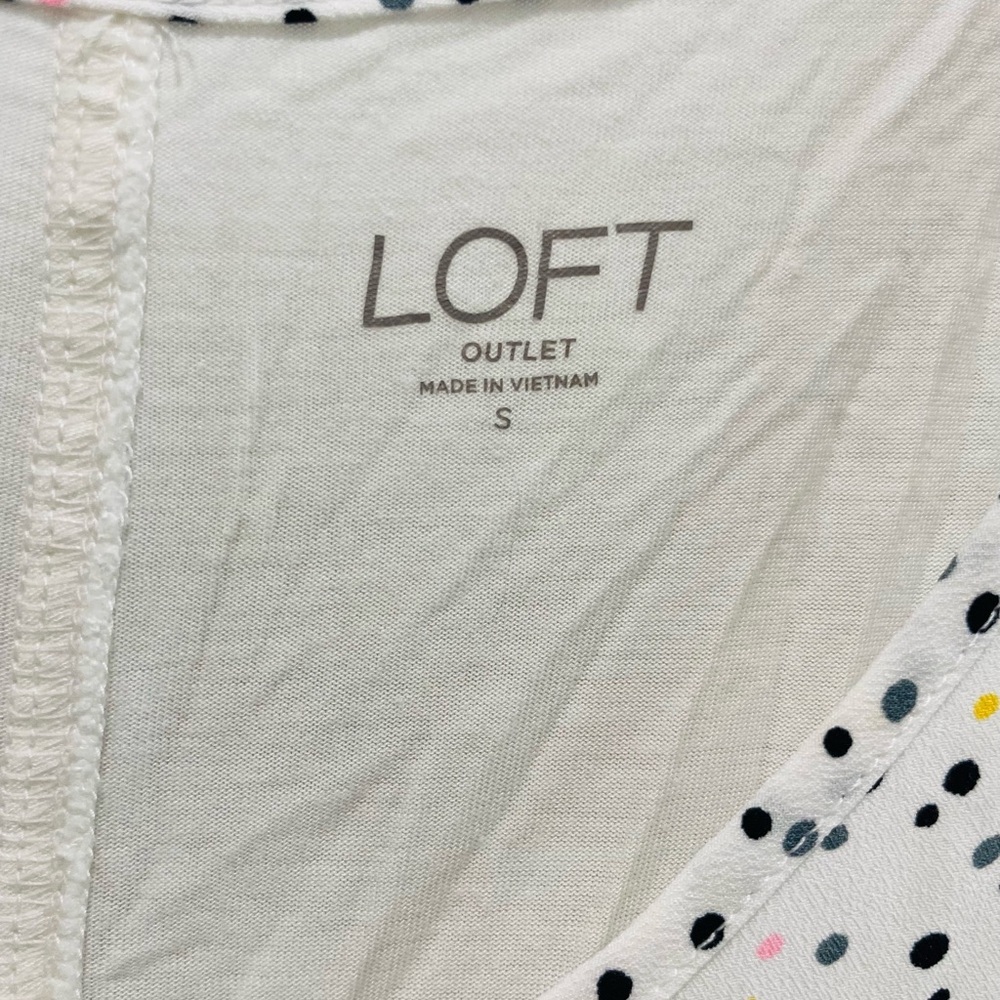 LOFT Multicolor Polka Dot Tank Top - Picture 10 of 14